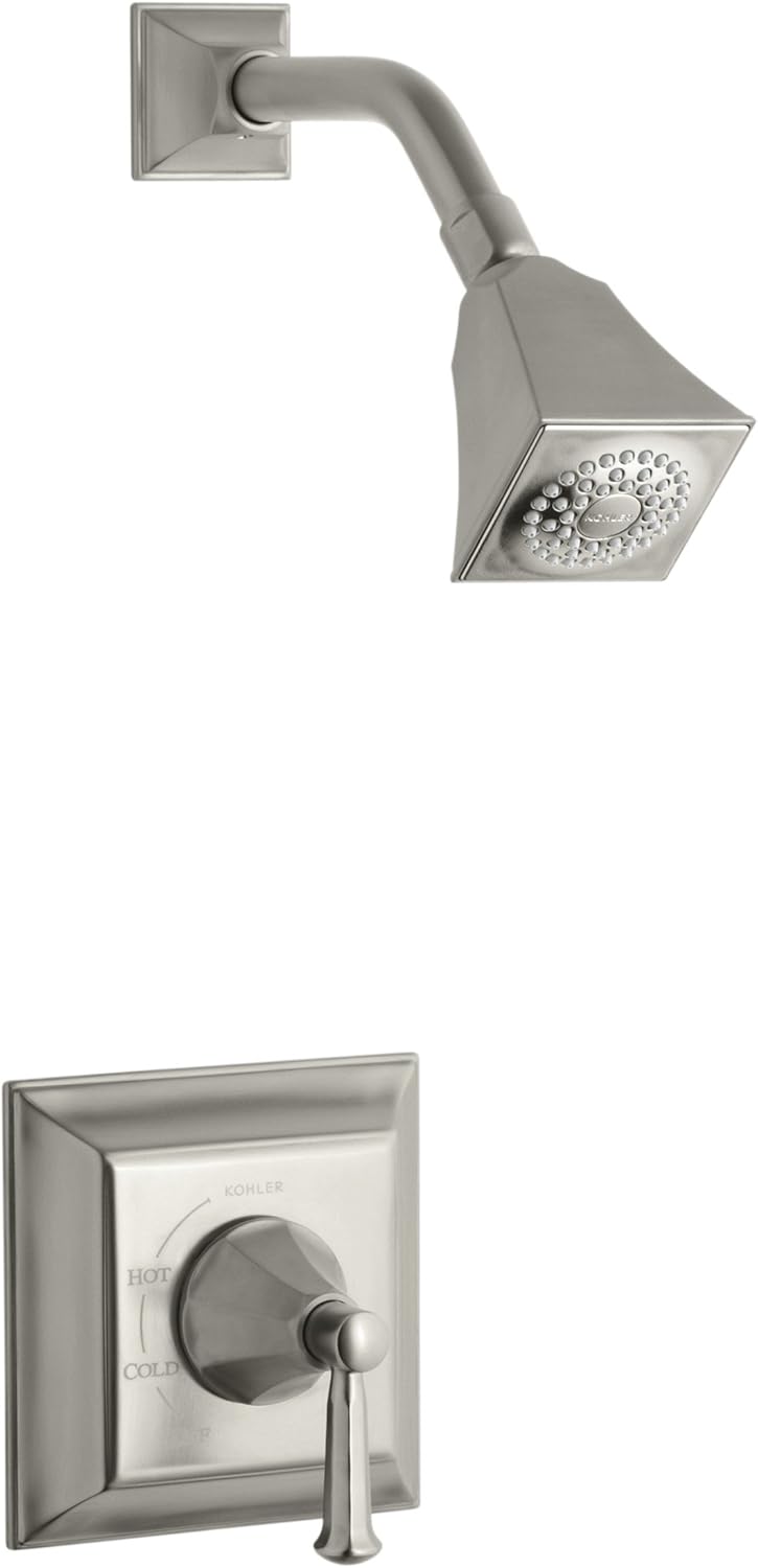 KOHLER K-T462-4S-BN Memoirs Rite-Temp Pressure-Balancing Shower Faucet Trim with Stately Design, Vibrant Brushed Nickel
