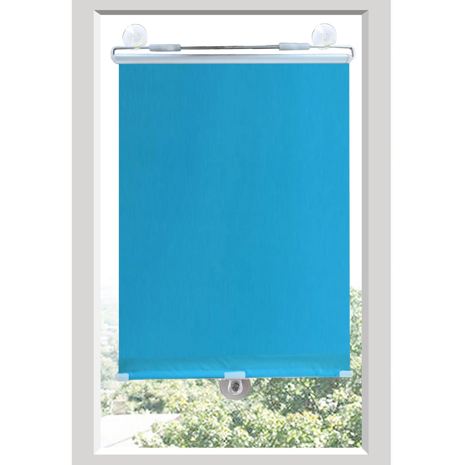Store enrouleur occultant bleu 45x125 cm pour le calme de votre chambre