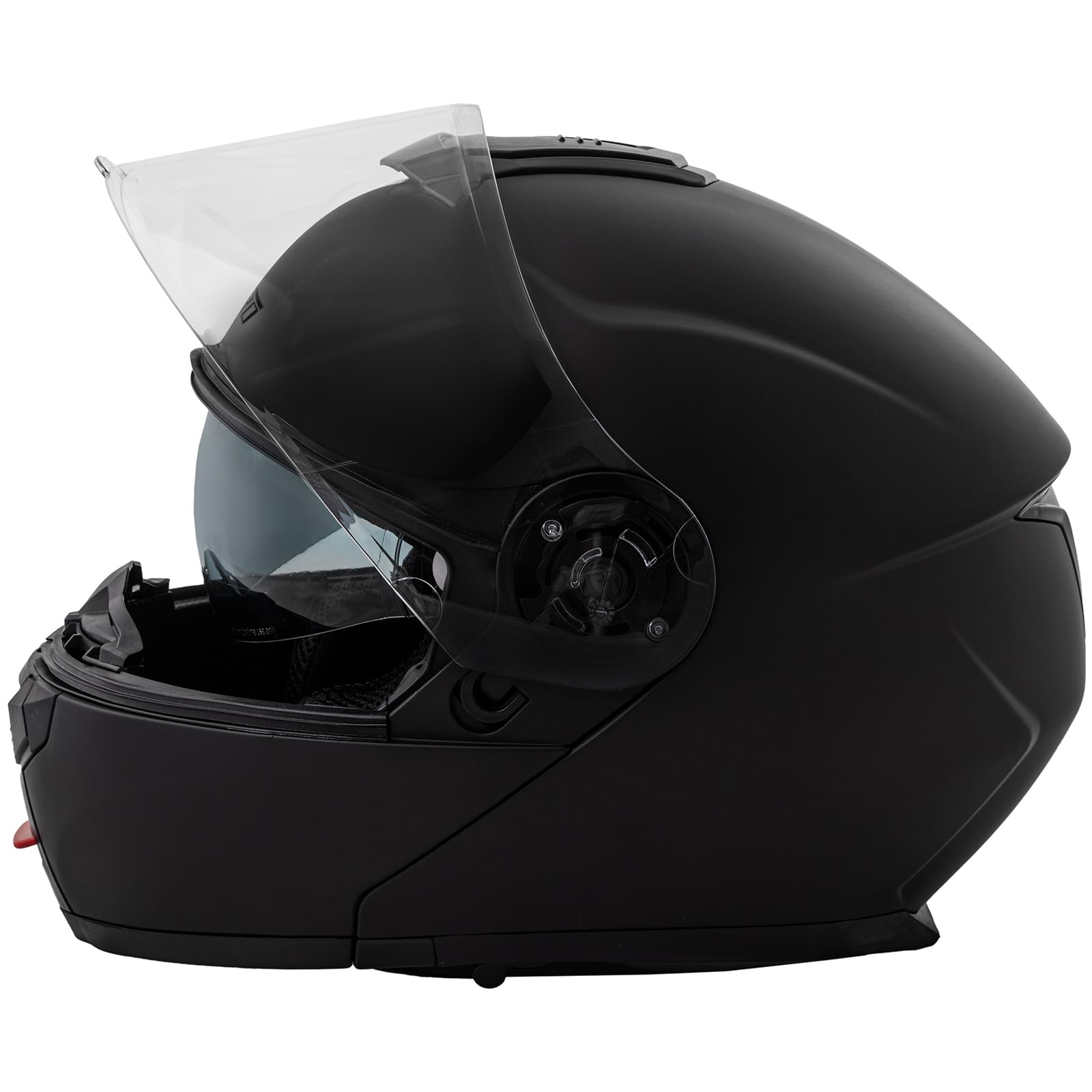 Helm Klapphelm Motorradhelm Modular Innensonnenblende Mat Schwarz L