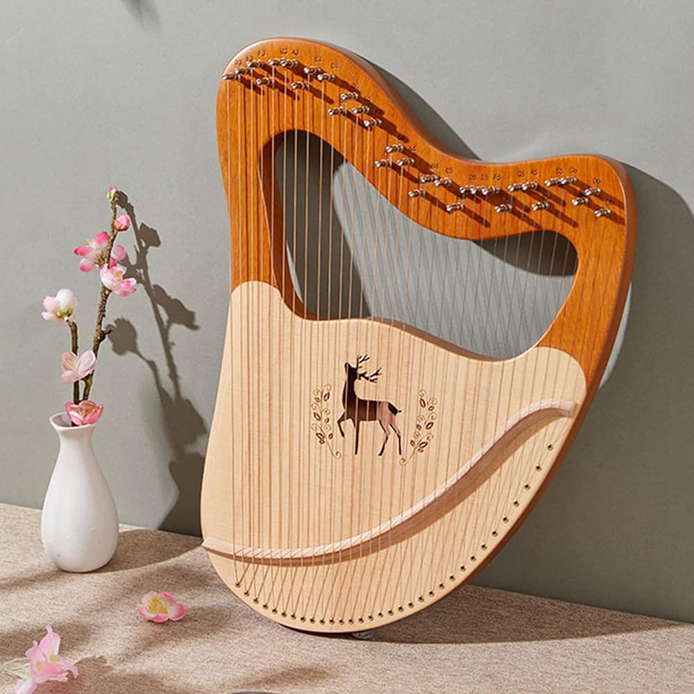 Instrumento de cuerda de madera de caoba con bolsa de transporte EVA, llave de afinación, cuerda de repuesto, manual de instrucciones en inglés para principiantes y niños