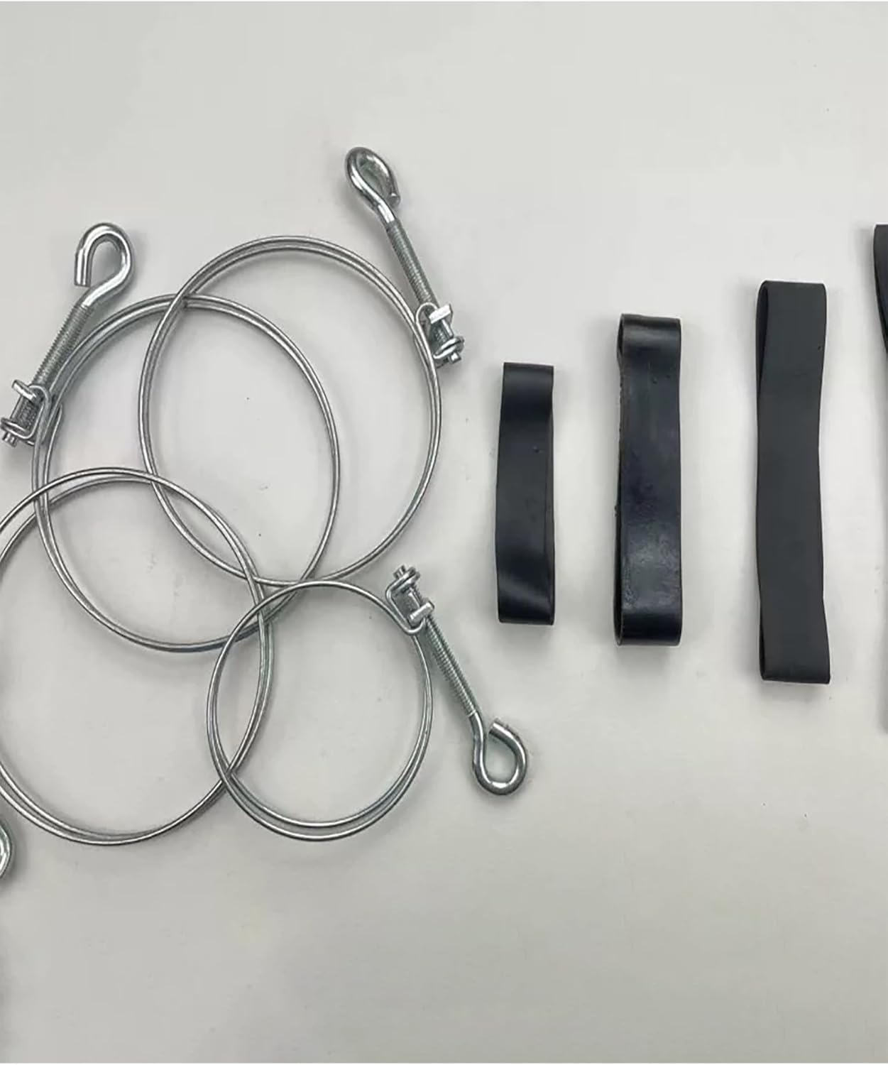 Agricultural Drip Irrigation Hose Clamp, Stainless Steel Hand-Tightened Wire Clip, 63/7/90/110mm for Farm Irrigation Water Pipe Fixing(100-pack,63mm/2.5in)