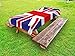 Ambesonne Union Jack Outdoor Tablecloth, Classic Traditional Flag United Kingdom Modern British Loyalty, Decorative Washable Picnic Table Cloth, 58" X 104", Blue Red