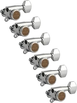 Gotoh Magnum Lock-Trad 6-In-Line Guitar Tuners, Chrome
