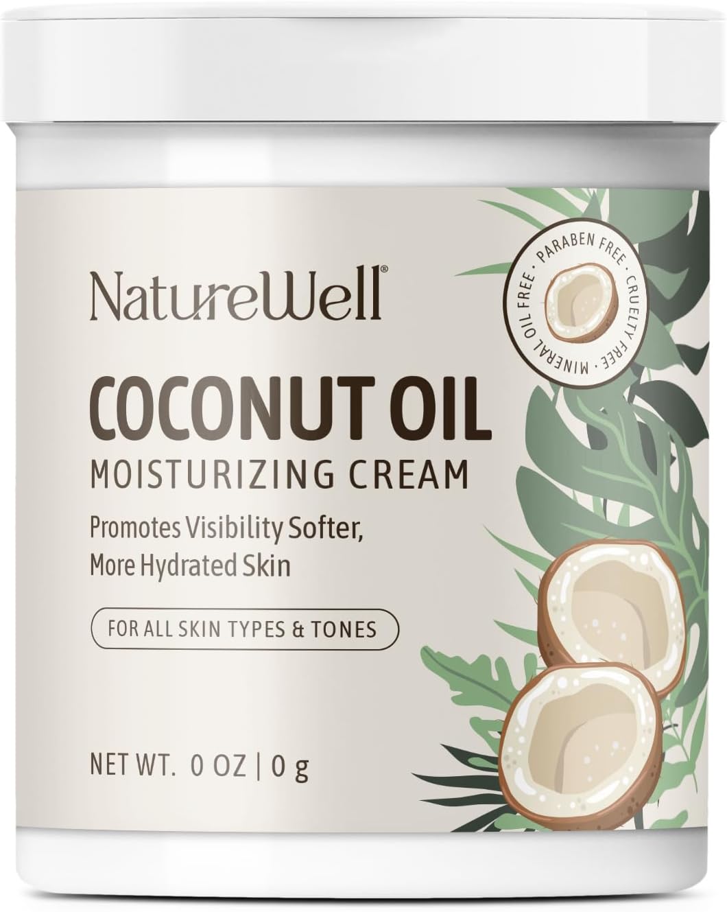 Amazon.com : NATURE WELL Extra Virgin Coconut Oil Moisturizing Cream ...