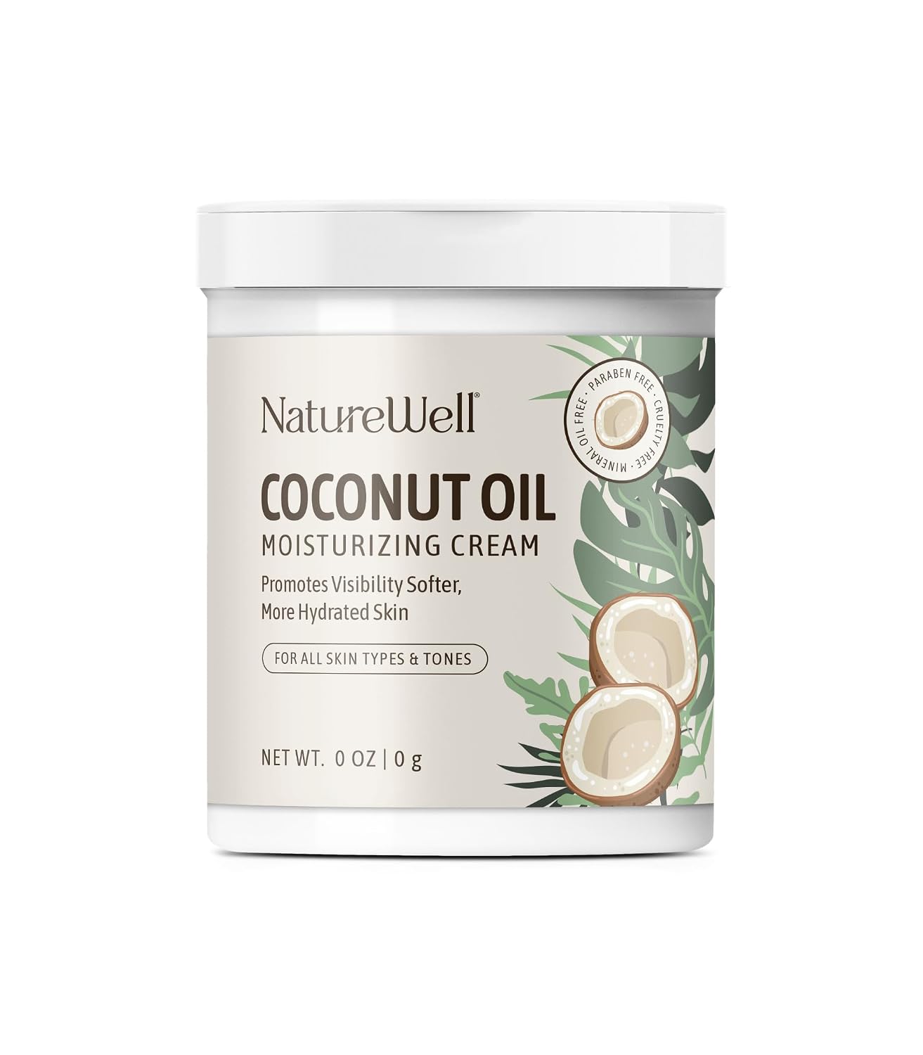 Amazon.com : NATURE WELL Extra Virgin Coconut Oil Moisturizing Cream ...