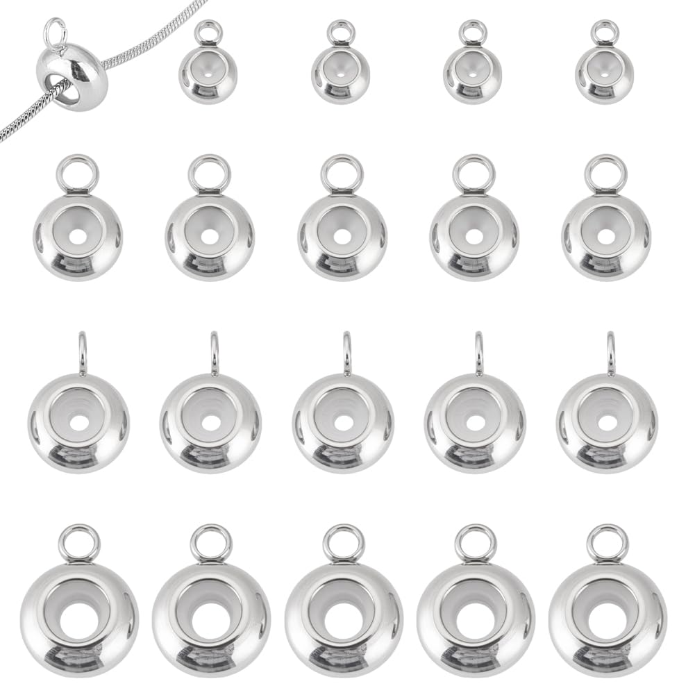 Bélières rondes plates pour sublimer vos colliers faits main lors de vos ateliers créatifs