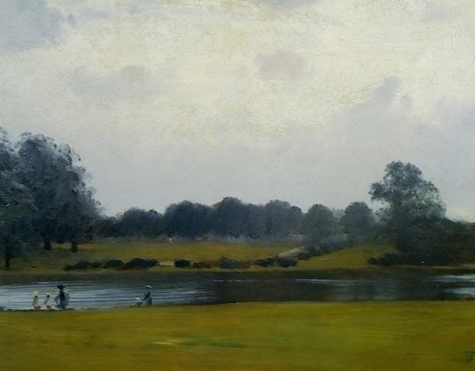 ARTXLXXBN Famous Prints Artwork Pictures Poster Painting Art the ne Hyde Park by Giuseppe De Nittis Artwork Landscape Pictures for Home Decor 60x90cm