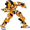 Metal Cardbot W Tachy Yellow Cheetah Sports Car Transforming Robot Car Toy
