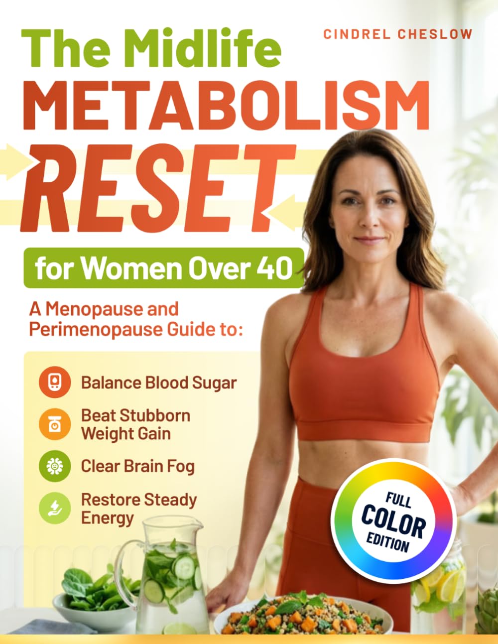 The Midlife Metabolism Reset for Women Over 40: A Menopause and Perimenopause Guide to Balance Blood Sugar, Beat Stubborn Weight Gain, Clear Brain Fog, and Restore Steady Energy