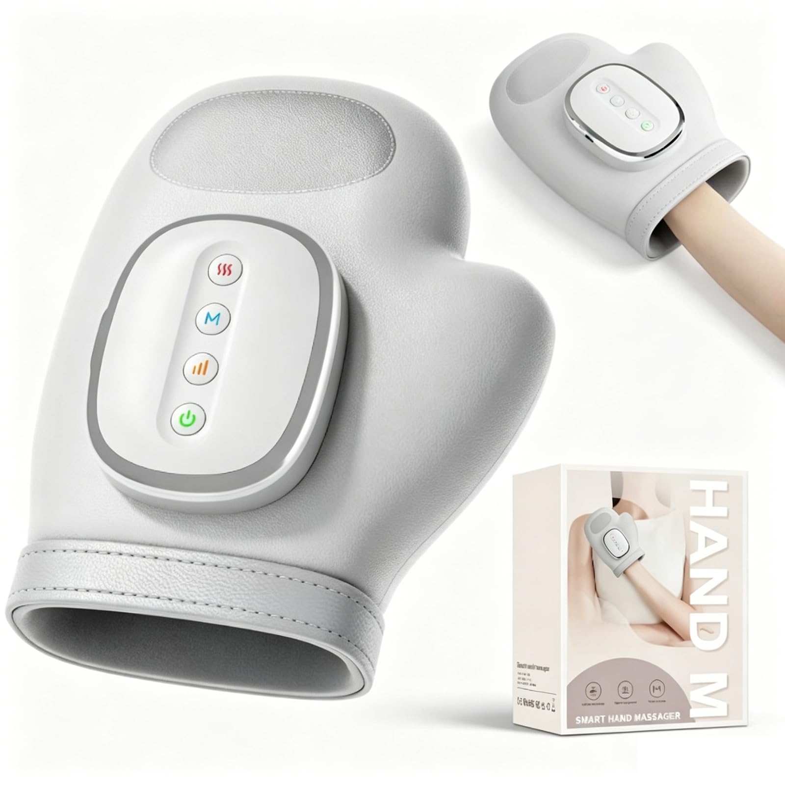 Handmassagegerät Arthrose - Elektrischer Handmassagegeräte, Kabelloses Tragbares Finger Massagegerät, 3 Modi & 5 StäRke, Arthrose Handschuhe zur Schmerzlinderung, Geschenke für Frauen die Alles Haben