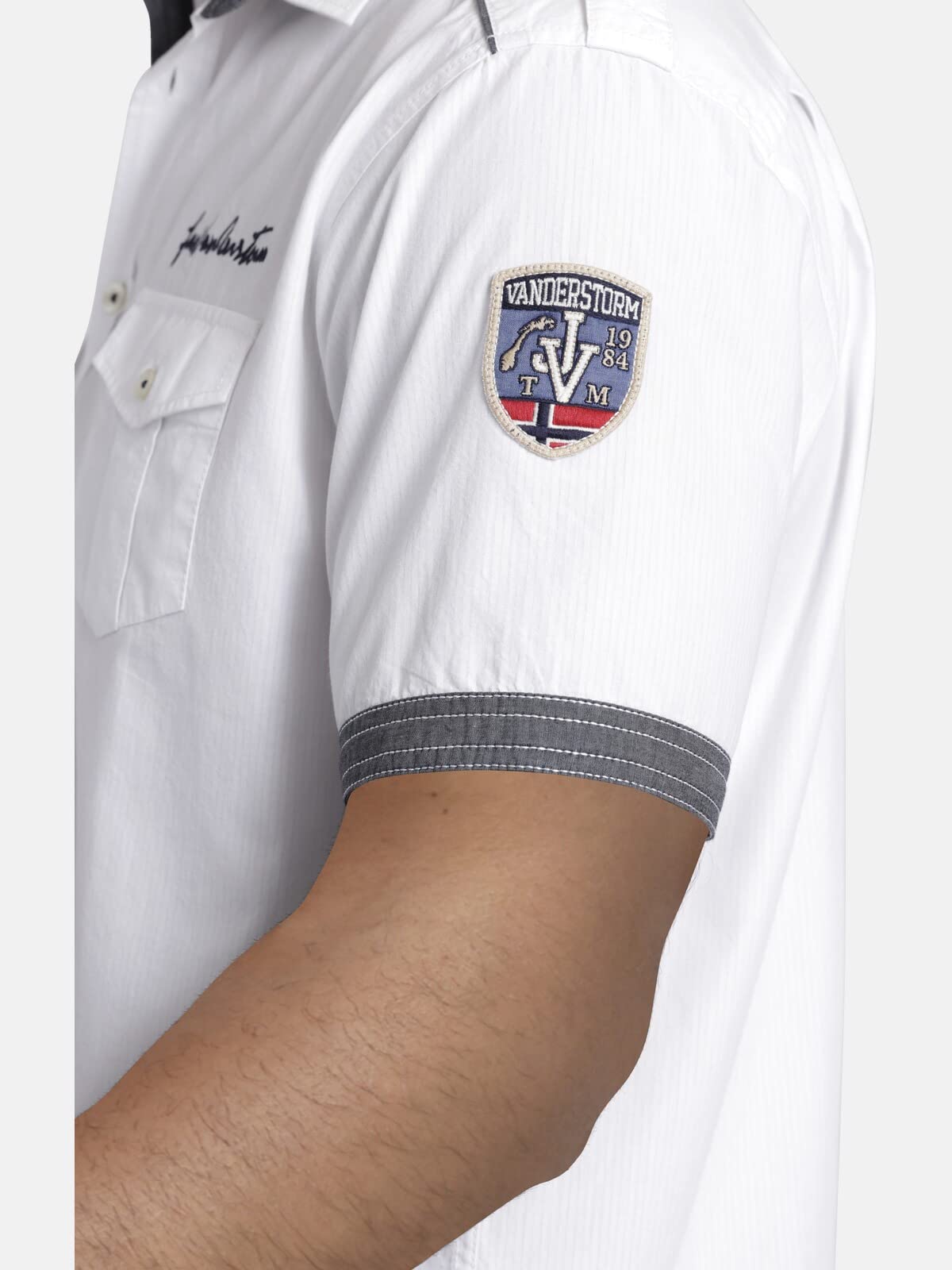 Jan Vanderstorm Camicia da uomo a maniche corte Skirnir