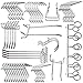 Pegboard Hooks Assortment 100PCS Hooks Organization Accessories Storage Tools Set With 60 PCS Peg Locks