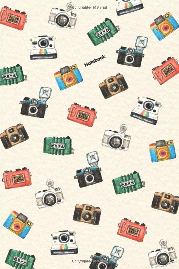 Notebook: Watercolor of Lomo Camera Lined Notebook (6x 9 inches)