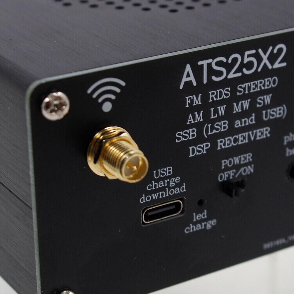 Radio-ontvanger Kit, ATS25X2 Radio-ontvanger FM RDS LW MW SW AM SSB voor DSP Ontvanger Met WIFI Antenne 2.4 Inch Kleur Touchscreen