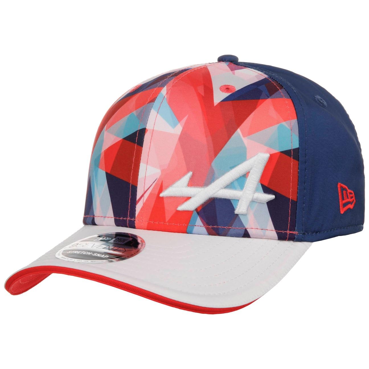 New Era 9Seventy Silverstone Alpine CapEra Men/Snapback - Curved Brim Cap Baseball Snapback Snapback, with Peak Spring-Summer Summer - One Size White