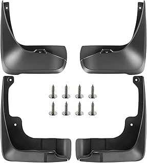A-Premium Set of 4PCS Mud Flaps Splash Guards Mudguards Mudflaps with Hardware Kits Accessory Compatible with Toyota Camry, 2007-2011, Sedan, (Not fit SE), Black Color, Front LH RH and Rear LH RH