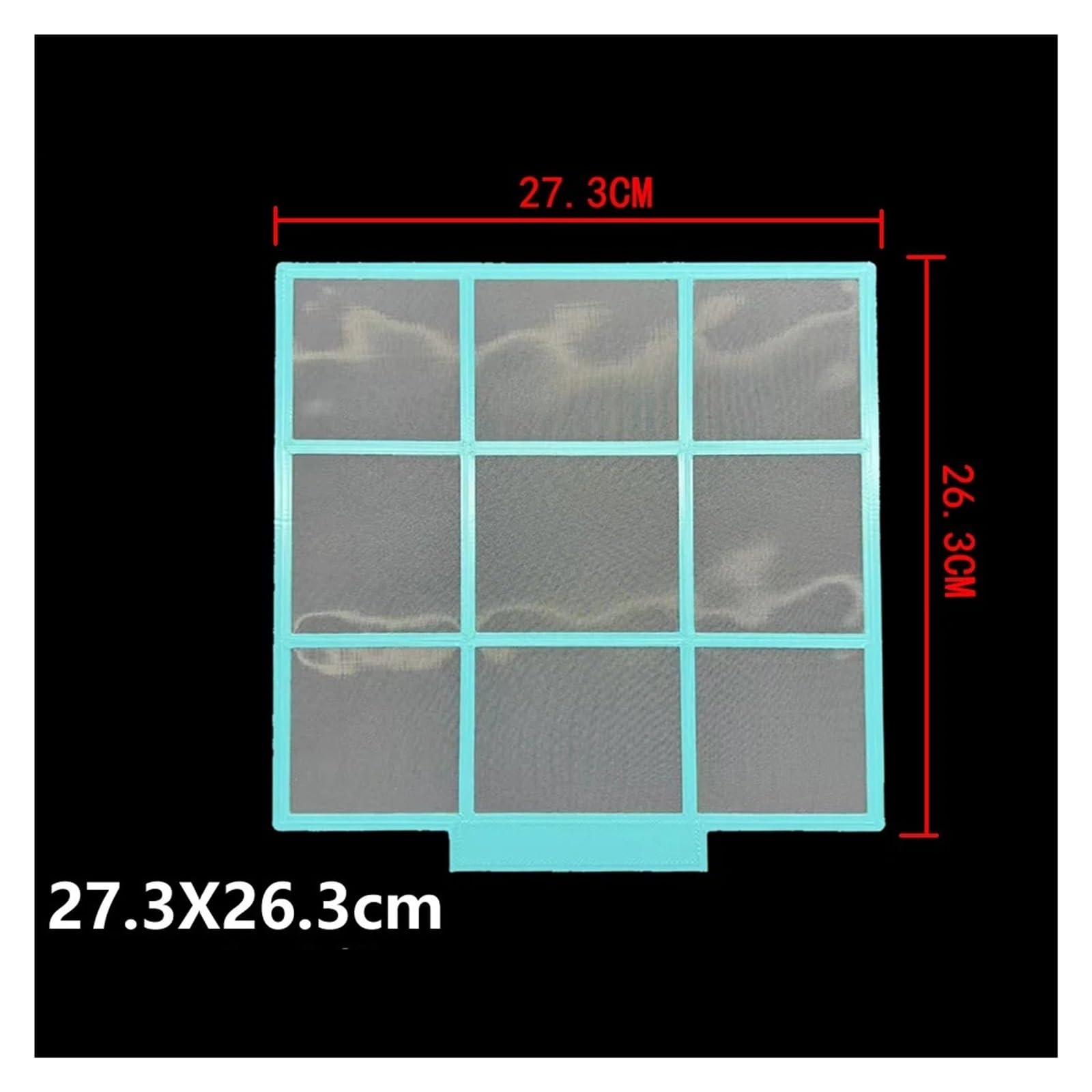 Nośnik 27,3X26,3 Cm Filtr Klimatyzatora Okiennego, Części Osłony Przeciwpyłowej Montowanego Na Oknie