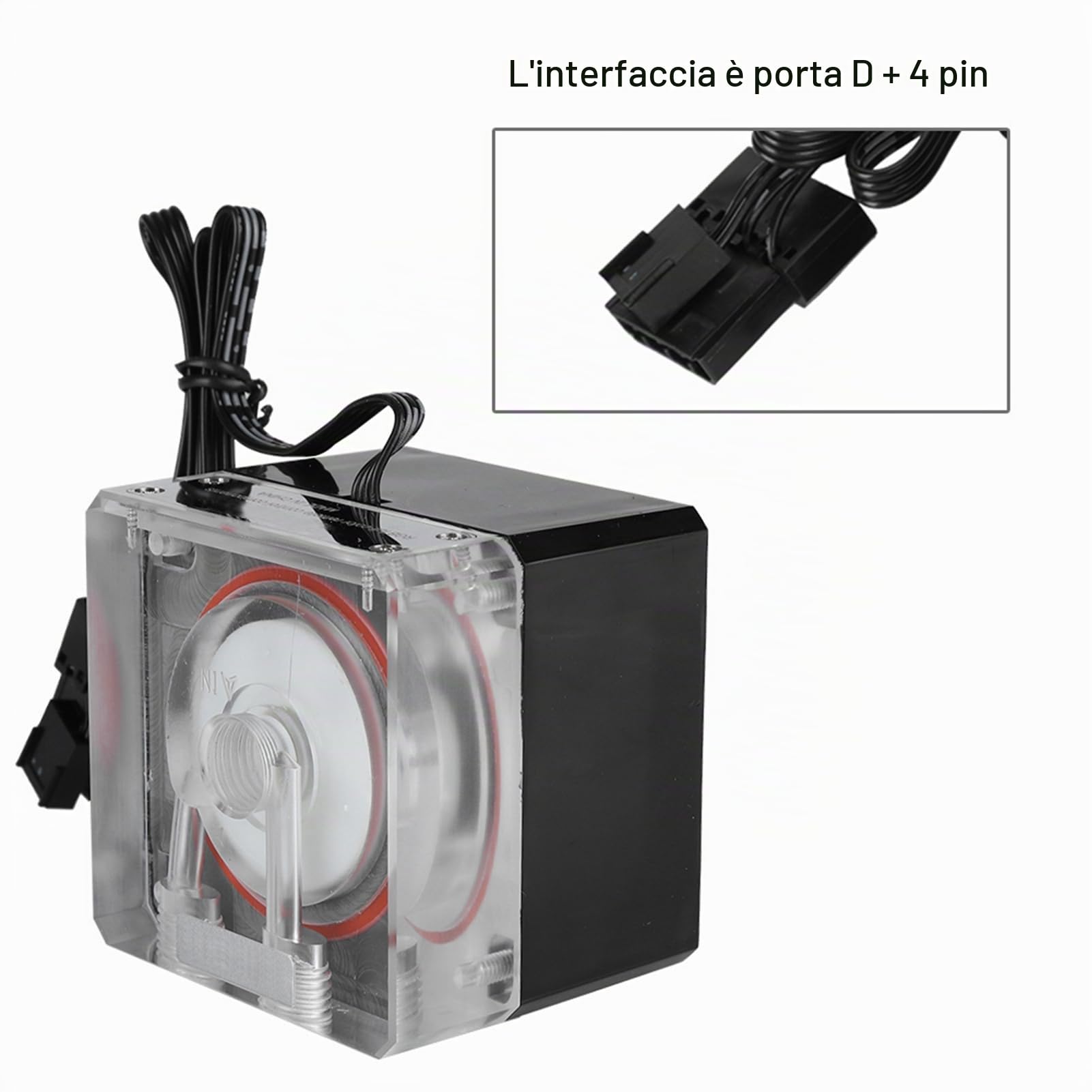 Pompa 'Acqua Muta Integrata di Raffreddamento ad Acqua del PC, Pompa 'Acqua G1/4 del di Raffreddamento ad Acqua di DIY Che Supporta velocità di Controllo