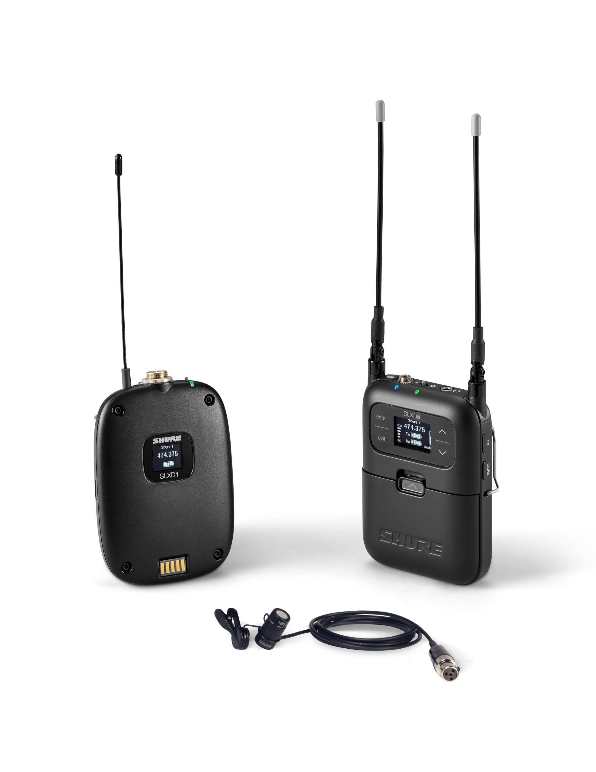 Shure SLXD15/85 Wireless Bodypack System with WL 185 Lavalier Microphone - G58 Band