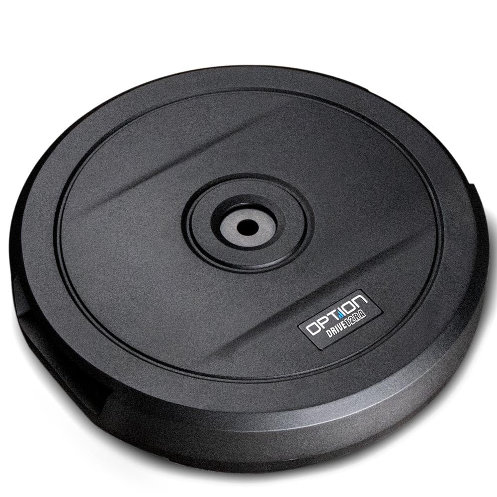 Option DRIVE12RA Reserverad-Aktiv-Subwoofer - 150 Watt RMS, 28cm Subwoofer, 35 Hz - 120 Hz, Auto Turn-On-Funktion