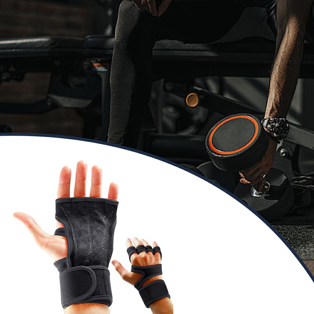 2 pezzi/set guanti per sollevamento pesi leggeri e confortevoli per guanti da palestra fitness in pelle multifunzionali traspiranti