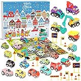 🚧 Adventskalender Auto ist Perfect Weihnacht Geschenk für Kinder! Adventskalender Baufahrzeug ist lustiger Geschenk Idee für Kind, wer Autos liebt. Jeden Tag kommt ein neu Fahrzeug, steigern die Vorfreude auf Weihnachten.