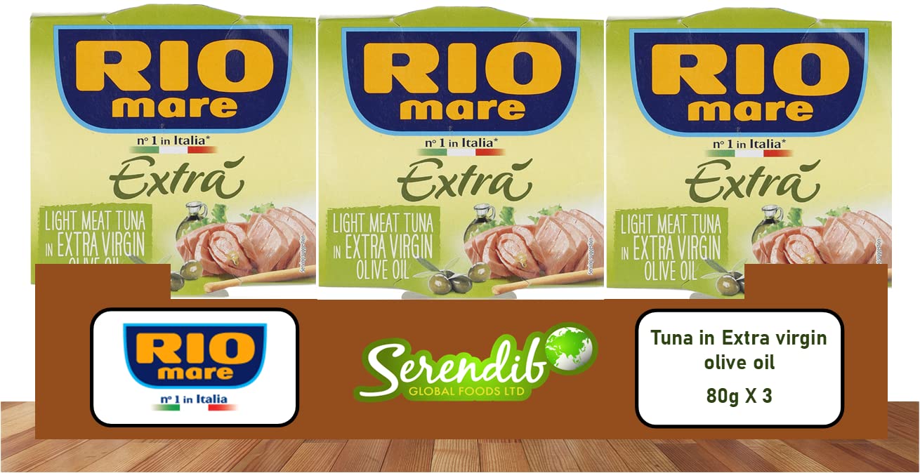 Rio Mare Extrà Tonno canned Tuna in Extra Virgin Olive Oil 65g X 3