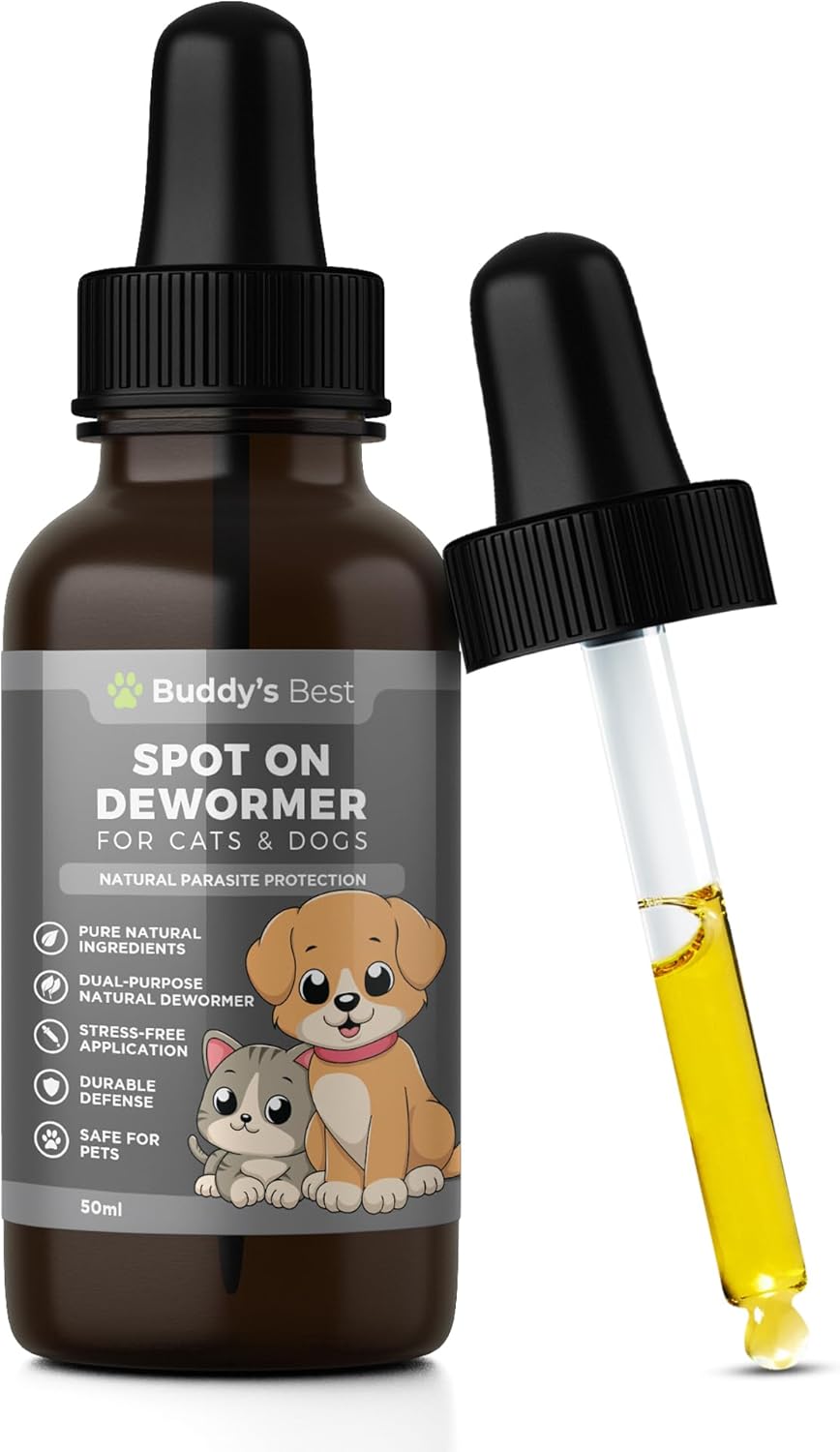 Buddy’s Best Spot On Dewormer for Cats & Dogs DualAction Cat Worming