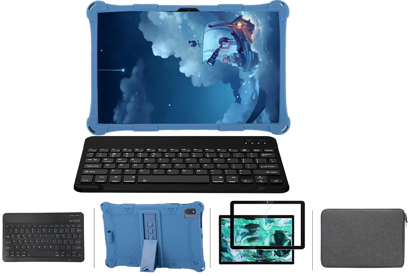 P/N Orbic Myra 5G / Orbic Magic 5G Screen Protector and Case, Rotating Ring [Magnetic Car Mount] Cover Case for Orbic Magic 5G / Orbic Myra 5G (Blue)