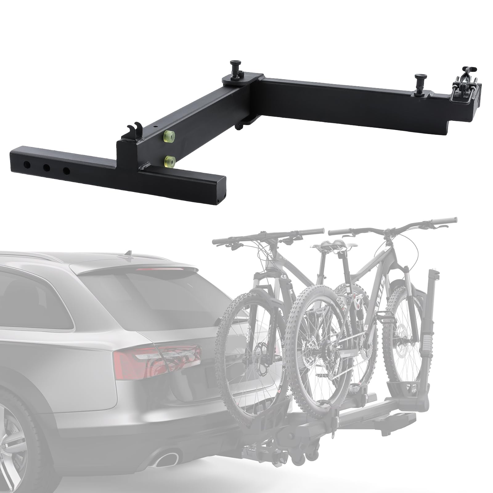 Photo 1 of Swing Away Hitch Adapter, 90° Swing Arm for 2-Inch Receiver, 320 lbs Heavy Duty Hitch Extension, Passenger Side Bike Rack Swing Away Hitch for Cars, Trucks, SUVs, Vans, Anti-Rattle & Locking Design