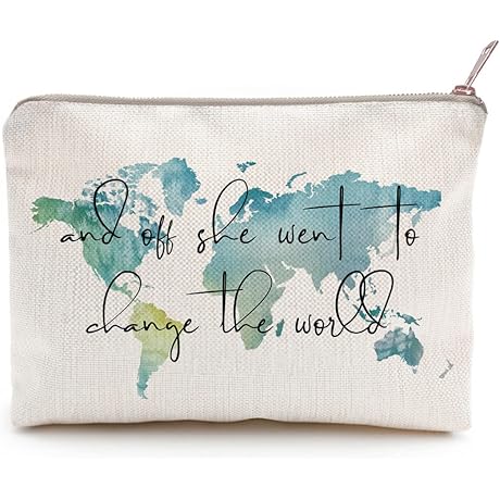 And Off She Went To Change The World Premium Leather Jewelry Box,...