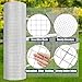 DXDRT Galvanized Hardware Cloth 2 cm - 1.2mm Chicken Wire Mesh, Raised Garden Bed Supports Wire Mesh Roll, Rust Proof Wire Mesh Fence Prevent Snakes, Raccoons, Foxes,1.5Mx10M/59INx32FT