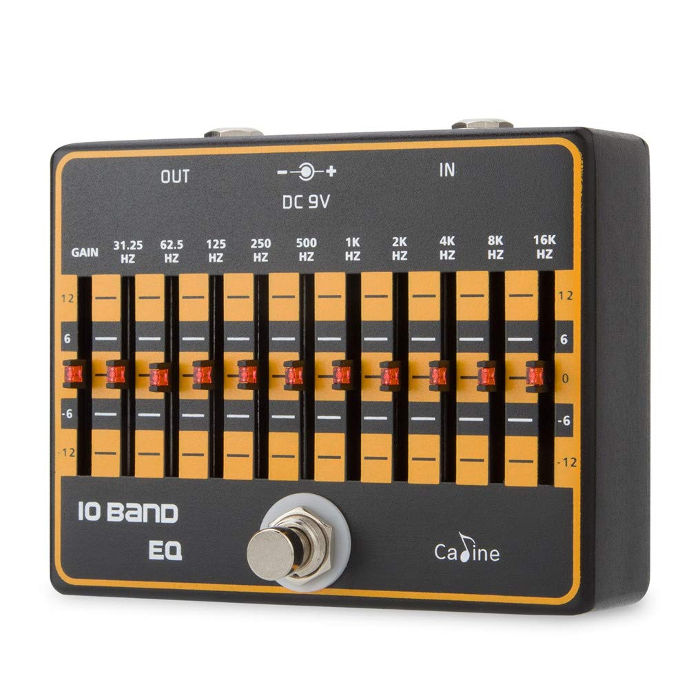 KINGDUO Cp-24 DC 9V 10 Bande Eq Pédale D'Effet Guitare True Byass Pédale D'Egaliseur Professionnelle