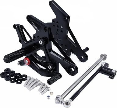 For Yamaha LC160 Y15 Y15ZR / Y16 V1 CNC Motorcycle Footpeg Footrest Rearset Rear Set Foot Peg AccessoriesBlack