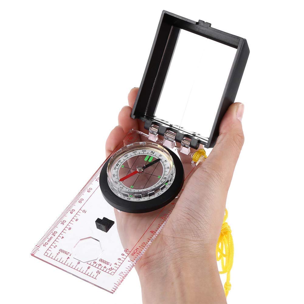 KANABEE Map Ruler Mirror Scale Navigation Compass Scouts Survival Outdoor Camping Kits-picture-31
