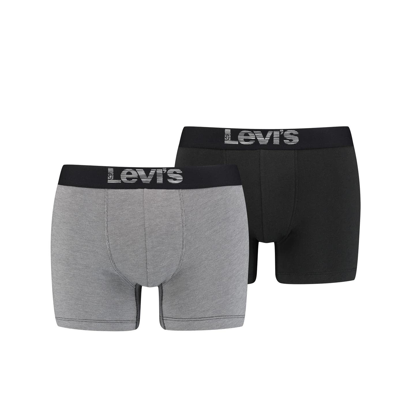 Levi's Herren Boxer Underwear, Grey / Black, S