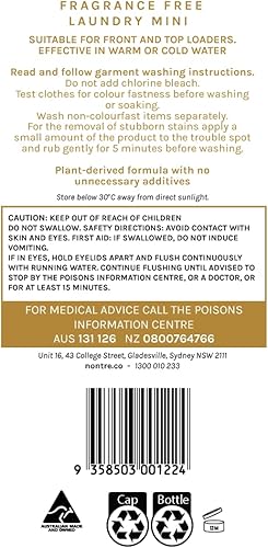 Miniatura 2 de Nontre, concentrado líquido para ropa de bebé, sin fragancia, solución suave, fórmula no irritante, adecuado para pieles sensibles, sin perfume ni