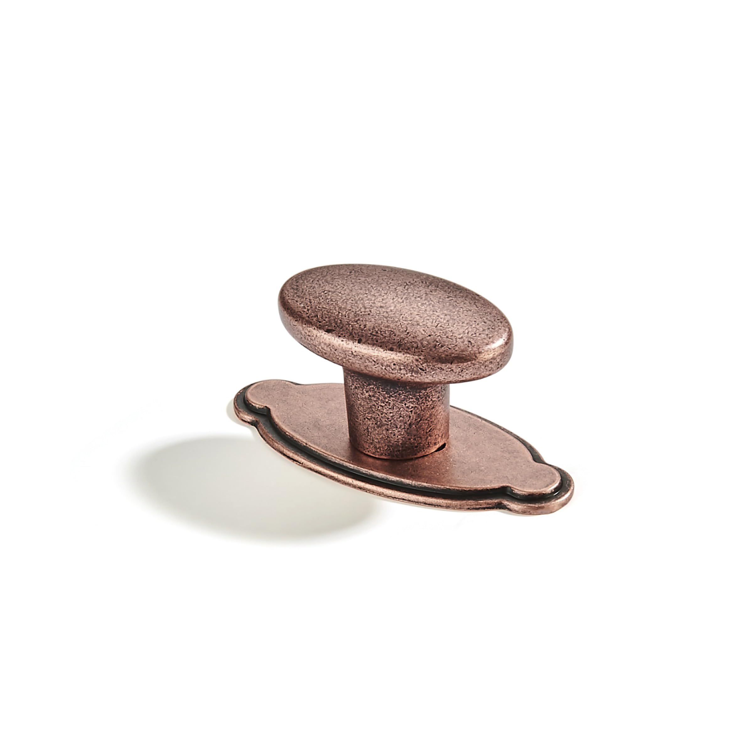 KHTUMEWARE-KH454 Round Knob, Antique Copper, DIA 51 mm, 2-Pack in Antique Copper — KHTUMEWARE