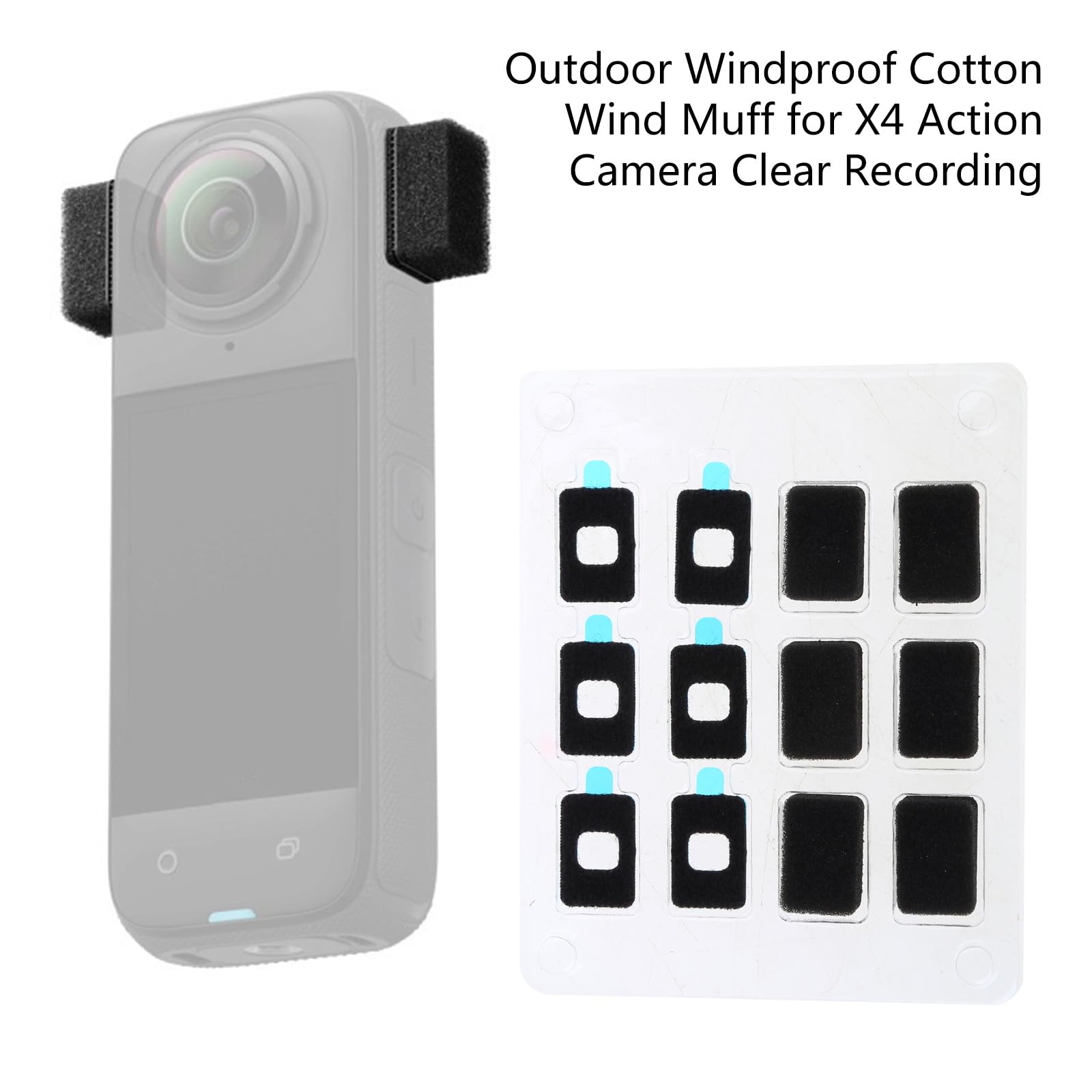 CHENZILIN Outdoor Windproof Cotton Muff for Action Camera Improved