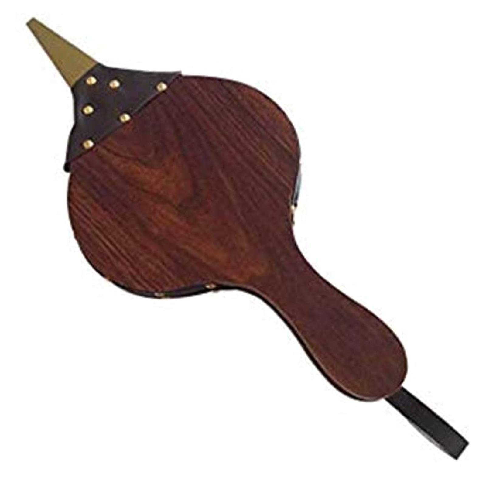 Blasebalg Für Kamin Und Grill, Grillgebläse, Blasebalg Aus Holz, Blasebalg Für Grill Kamin Grillgebläse Braun, Goldfarbene Ziernägel