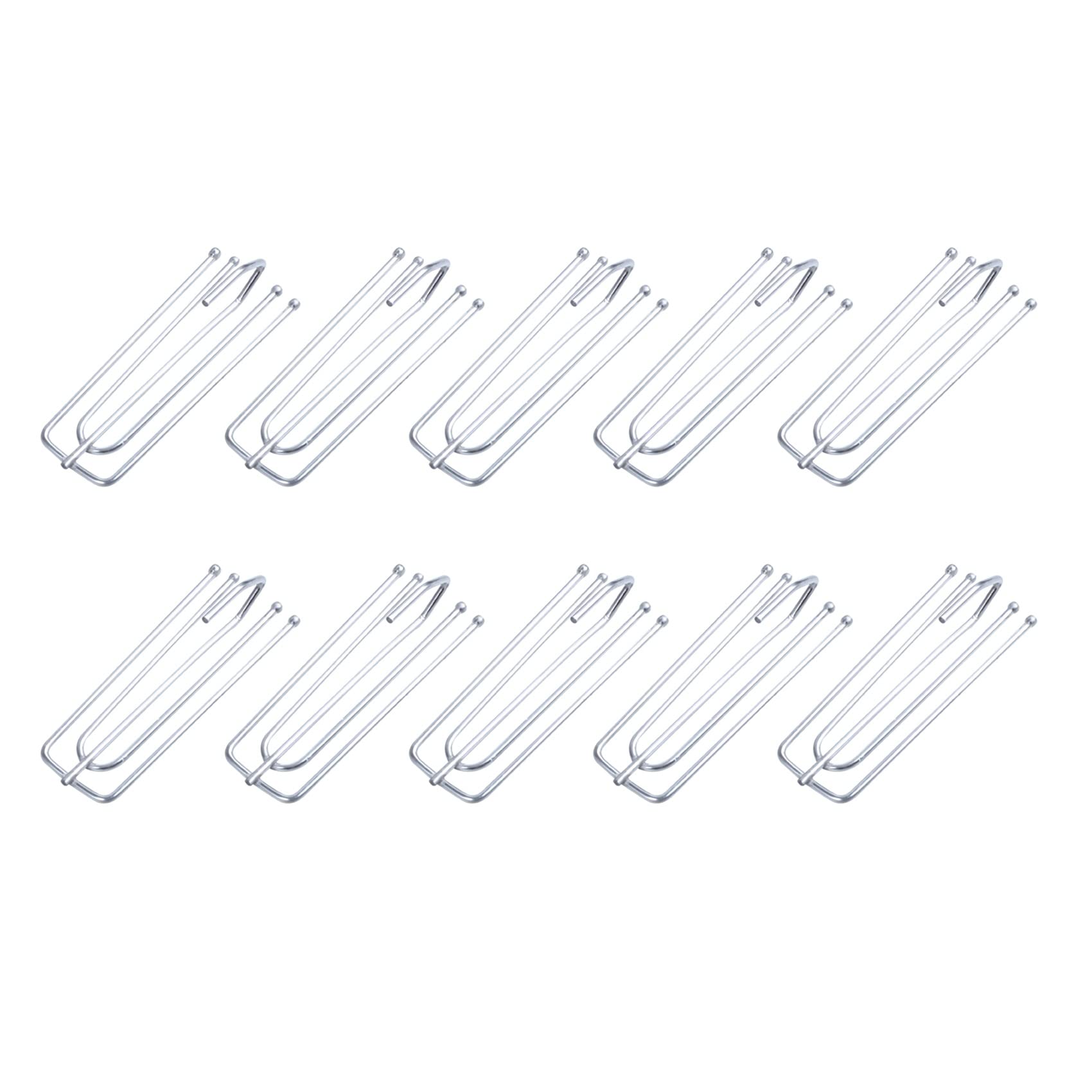 Hndhbfgrt Window Treatment 4 Prongs Pinch Pleat Drapes Curtain Hooks 200Pcs