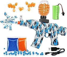 Amitasha Automatic Gel Blaster Toy Gun for Kids with 10,000 Gel Blaster Balls Rechargeable Battery Operated Outdoor Electric Target Game Toys for Boys Age 6 Year Above Birthday Gift