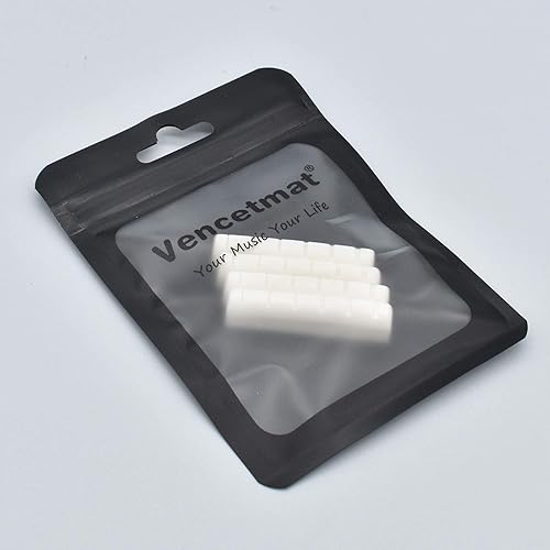 Miniatura 13 de Sillines de puente para guitarra acústica, ajuste para ranura de puente de 2.913 in y 2.835 in, hueso completo puro, color marfil, paquete de 4