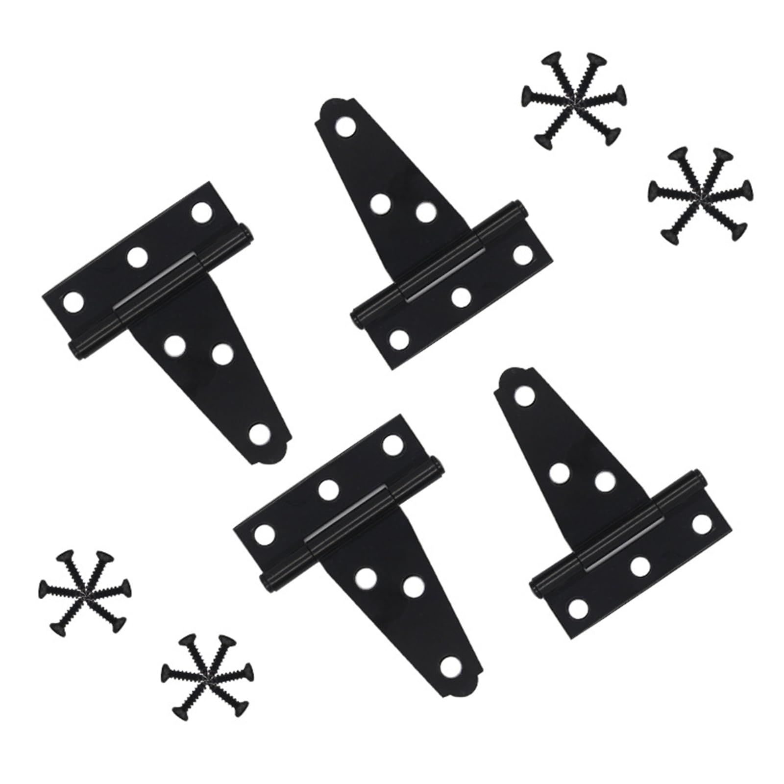 Duty T Hinges for Wood Door Wrought Iron Gate Hardware Rustproof T Hinges Set Simple Installs for Barns & Sheds Wood Fence Gate