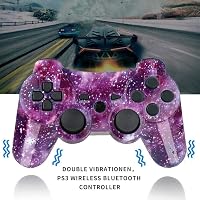 AUFGLO PS3 Wireless Gamepad Mozgásvezérlős Joystick Kék Villám Piros Csillagos 2