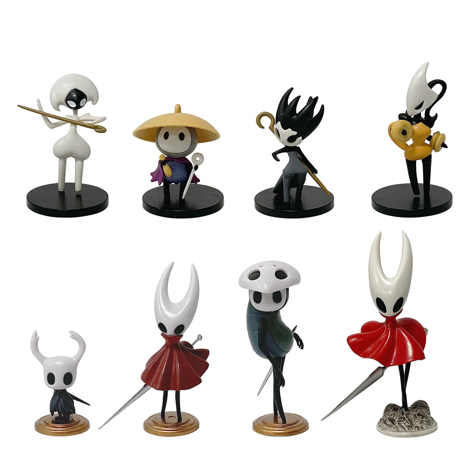 YXCC-SEN Hollow Knight‌ Figure The Knight‌ Figure Hornet Quirrel Pale King