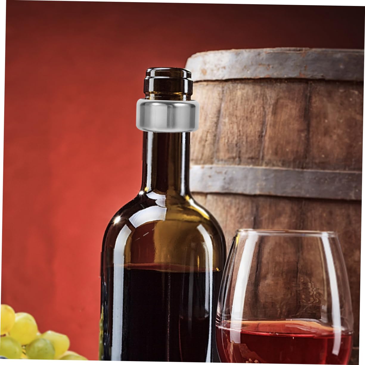 10 Piezas Anillo Vino Accesorios para Vino Wine Accessories Anillos Goteo Cuello Vino recogedor Goteo Botella Vino Anillo Botella Vino Parada Goteo Vino
