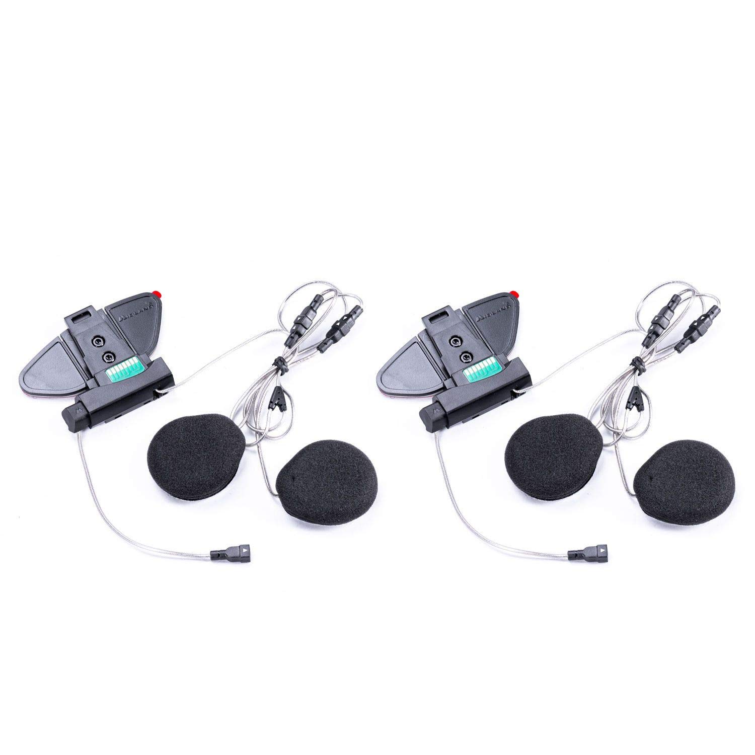 Midland BTX2 Pro Twin C1231.09, Interfono Moto Bluetooth Doppio, Auricolari Casco Impermeabili IPX6, Cancellazione del Rumore, Fino a 4 Persone, Batteria 23h, Portata 1 Km.