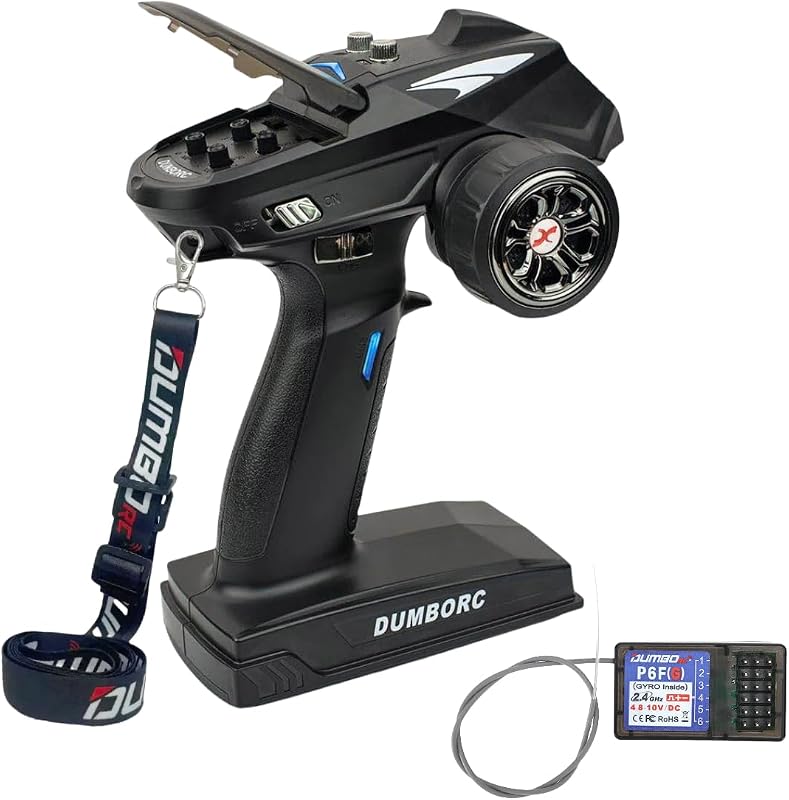 X6 Transmisor y Receptor Rc de 6 Canales P6FG Giroscopio Incorporado Modo Mixto Protección Fuera de Control Controlador RC para auto/Barco/Tanque Remoto