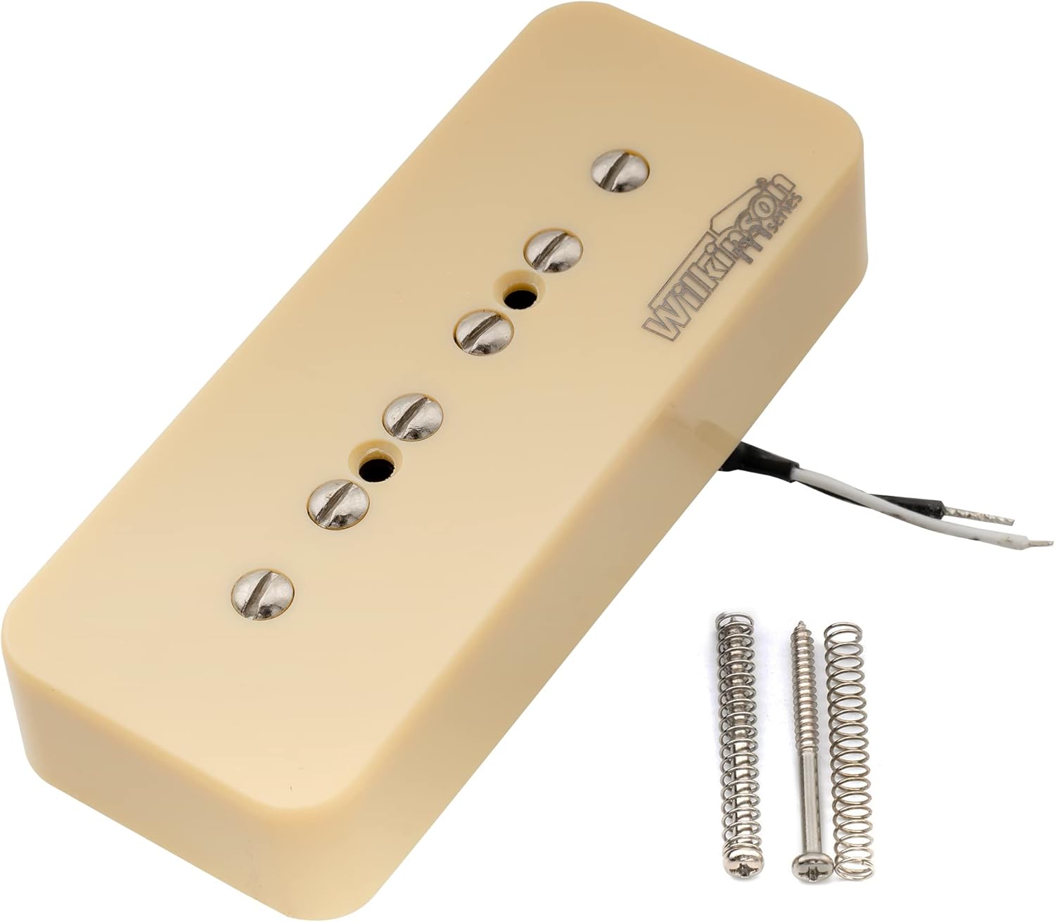 Wilkinson M Series Alnico 5 P90 Soapbar Bridge Pickup for Les Paul/SG Electric Guitar, Cream